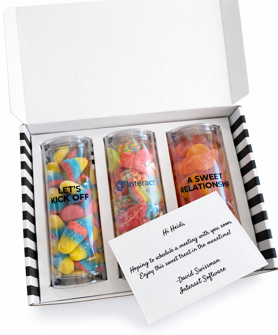 LARGE - CUSTOM CANDY GIFT BOX (3 TUBES)
