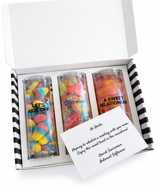 LARGE - CUSTOM CANDY GIFT BOX (3 TUBES)